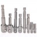 dophee 8Pcs Socket Adapter Impact Hex Shank Drill Bits Bar Set 1/4" 3/8" 1/2" Bits New