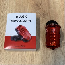 ALLEK LED Waterproof Taillight Bicycle Lights for Bicycle Reflector Rear Lights Bike Lamp Lantern Accessories