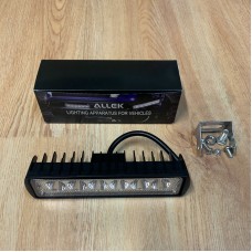 ALLEK 18W Car Working Light Bar 6LED Car Lights Spotlight Auto Motorcycle Truck Tractor Trailer Off-Road Headlight