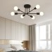 ALLEK LED Chandelier for Living Room 6 Heads Ceiling Lamp Nordic Luxury Modern Chandeliers Lighting Dining room Bedroom Lighting apparatus