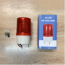 ALLEK 12V LED Alarm Light Warning Safety Lamp Signal Buzzer Rotary Strobe Flash Siren Emergency Sound Illumination Hummer