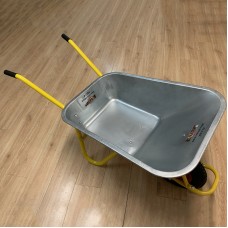 ALLEK Grey Bucket Truck Body Cart Trolley Agricultural Unicycle Small Wheelbarrow Single-Wheeled Van For Pushing Sand Dirt Garden