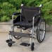 ALLEK Lightweight Wheelchair with Swing Away Elevating Leg Rest 19 Inch Seat 