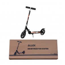ALLEK Children and Teens Adult Scooter Two-Wheel Foldable City Work School Student One-Legged Non-motorized Push Scooter