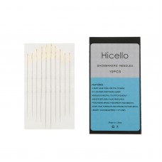 Hicello 10pcs/pack Good Quality Gold Tail Sashiko Shoemakers' Needles Sewing Needles Cost-effective Needles