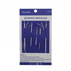 Hicello Repair Sewing Needles Curved Straight Set Upholstery Carpets Canvas Leather Needle Threader for Hand Sewing Tools 7pcs /set