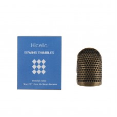 Hicello M Adjustable Hoop Set Brass Sewing Tool Retro Style Finger Thimbles Cross Stitch Thimble Device Protect Cover Sew Accessory