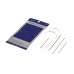 Hicello Repair Sewing Needles Curved Straight Set Upholstery Carpets Canvas Leather Needle Threader for Hand Sewing Tools 7pcs /set