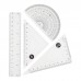 Dophee 4 Pcs/Set Square Triangle Ruler Plastic Protractor Set Drawing rulers School Supplies