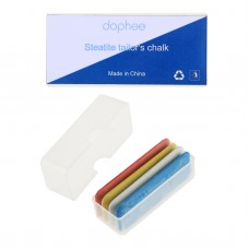 Dophee 4pcs Steatite Tailor's Chalk Dressmakers Sewing Accessories with Box 4 Colour