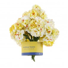 Dophee 72PCS Artificial Flowers Head Bouquet DIY Craft Wreath Scrapbooking Flower Wedding Decoration Party Supplies
