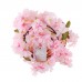Dophee Silk Artificial Cherry Blossom Vine Hanging Flowers For Wall Decoration Fake Plants Leaves Garland Romantic Wedding Home Decor