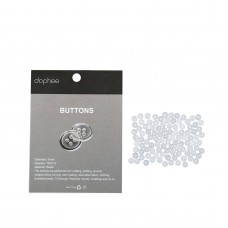 Dophee White Round 10mm 4 Holes Buttons Shirt Clothing Hand DIY Sewing Button
