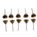 dophee 10Pcs 25mm Brass Wire Cup Bowl Wheel Brush 1/8" Shank for Die Grinder Rotary Tool