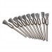 dophee 10Pcs 6mm Stainless Steel 6mm Wire Pen Shape Polishing Brush 3mm Shank for Rotary Tool