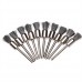 dophee 10Pcs 8mm Pen Shape Stainles Steel Wire Brushes 1/8?? Shank for Dremel Rotary Tool