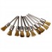 dophee 10Pcs Dia 8mm Pen Brass Wire Polish Drill Brushes 3mm 1/8¡å Shank for Rotary Tool