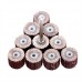 dophee 10Pcs 240# Grit 12mm Flap Wheel Grinding Heads and 3mm Arbor Rotary Tool Set