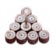 dophee 10Pcs 240# Grit 12mm Flap Wheel Grinding Heads and 3mm Arbor Rotary Tool Set