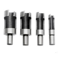 dophee 4Pcs Woodworking Drill Bits Set Tenon Plug Cutter Cutting Power 6/10/13/16mm