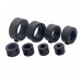 dophee 8Pcs Drill Depth Stop Collars Ring Dowel Shaft Chuck With Hex Wrench Accessories