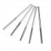 dophee 5Pcs Cylinder Flat Head Diamond Pointed Head Burrs for Glass Carving Stone Rotary