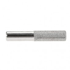 dophee 1Pc Silver Diamond Grinding Head Straight Shank Mounted Marble Grinding Roller Head