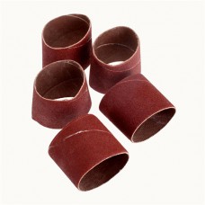 dophee 5Pcs 80 Grit 38mm Drum Sanding Paper Bands Polishing Rotary Tool for Dremel