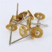 dophee 10Pcs 22mm Brass Wire Wheel Brushes Polishing Tool for Die Grinder Dremel Rotary