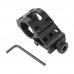 Gohantee 1"" Low Profile See-Thru Scope Ring Mount for Laser / Flashlight QR Offset Side Mount