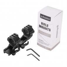 Gohantee 25.4/ 30mm Tube Rifle Scope Cantilever Dual Ring Mount w/ 20mm Rail Weaver Mount