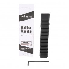 Gohantee 125mm Length 11mm to 20mm Picatinny Weaver Rail With 10 Slots For Rifle Scope