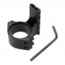 Gohantee Scope Barrel Mount 25mm & 30mm Ring Adapter with 20mm Weaver Picatinny Rail for flashlight