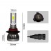 Mgoodoo 2PCS M6 LED 6000LM/PAIR Mini Car Headlight Bulbs Headlamps Kit 9006 HB4 Auto LED Fog Lamps