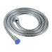 Mgoodoo 1.5m Silver Stainless Steel Shower Hose Encryption Explosion-proof Hose Spring Tube Pull Tube Flexible pipes