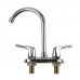 Mgoodoo 360° Copper Faucet Bridge Kitchen Bathroom Sink Mixer Tap Double Lever Handle