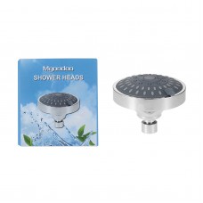 Mgoodoo 4 Inch Shower Heads High Pressure 5-setting Adjustable Boosting Top Spray Bathroom Accessories