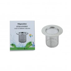 Mgoodoo 1PCS Kitchen Sink Filter Stainless Steel Mesh Sink Strainer Filter Bathroom Sink Strainer Drain Hole Filter Trap Waste Screen