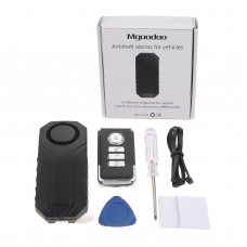 Mgoodoo 113dB Motorcycle Bike Anti-Theft Alarm Vibration Remote Control Security Alarm