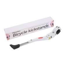 Mgoodoo 1Pcs White Adjustable MTB Road Bicycle Kickstand Parking Rack Mountain Bike Support Side Kick Stand Foot Brace bike stand