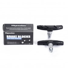 Mgoodoo 2pc Bicycle Brake Pads Cycling Bike V Brake Holder Pads Shoes Blocks Rubber Friction Rim Brake MTB Road Mute Bike Brake Blocks