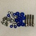 Mtsooning Blue Engine Valve Cover Washers Bolts Set Kit Engine Rebuild Kits For HONDA Civic B-Series