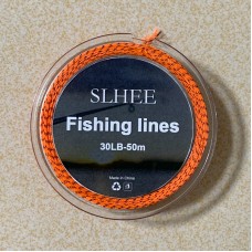 SLHEE Durable Fly Fishing Line 50m Tear Resistant Braided Backing Line & Loop 20/30LB Fishing Supply Gift for Fishing Lovers
