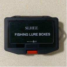 SLHEE Lure Bait Organizer PP Plastic Translucent Fishing Tackle Box Large Capacity Reusable Wear-resistant Lure Storage Case