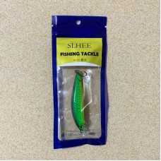 SLHEE 1Pcs Minnow Fishing Lure 8cm 7.4g Floating Wobblers Tackle Laser Hard Bait 3D Eyes Artificial Crankbait Fishing Tackle