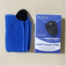 SLHEE Magnetic Towel Clip Blue Top-Tier Microfiber Golf Towel with Industrial Strength Magnet for Strong Hold to Golf Carts or Clubs