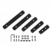 SURIEEN modular external rail systems M-LOK Polymer Picatinny Weaver Rail Section Set 5 7 9 11 13 Slot 5PCS 5 Rail Set