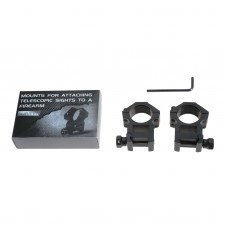 SURIEEN 1" Riflescope Mount Ring 20mm Dovetail Rail Medium Profile for Rifle Scope Hunting