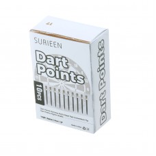 SURIEEN 10pcs Dart Points Harrows Darts Steel Tips Conversion Tip Dart Points Flights Shafts