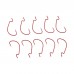 SURIEEN 10Pcs/lot Wide Gap Worm Fishing Hook Jig Crank Offset High Carbon Steel Hook Barbed Fishhook For Soft Worm Bait Accessories